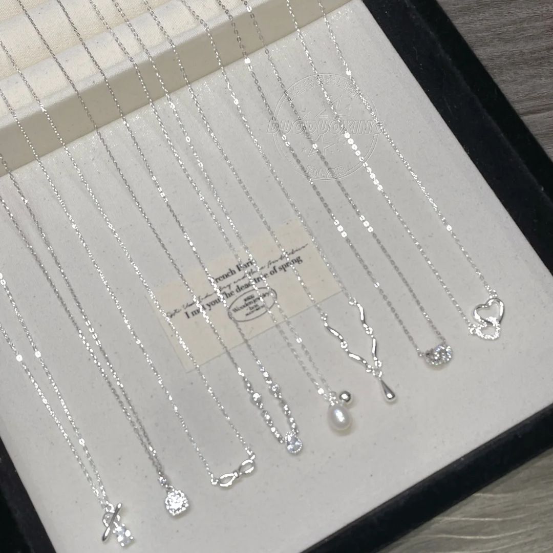 S925 gümüş inci kolye kadın, tasarımcı, minimalist