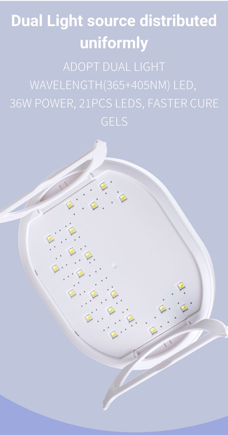 H1s LED nail lamp, 36W, smart induction