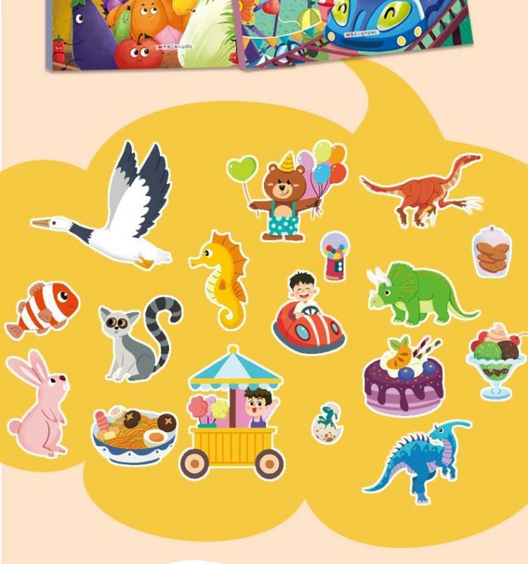 Jelly Sticker Book, Reusable, Ages 3-6