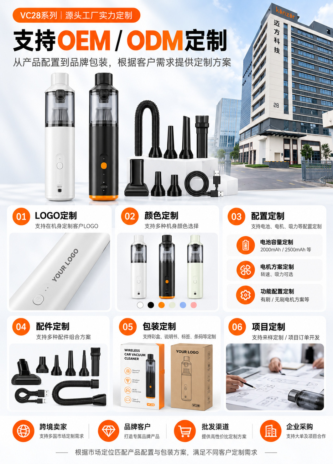 Brushless car vacuum cleaner, multi-function, rechargeable, handheld
