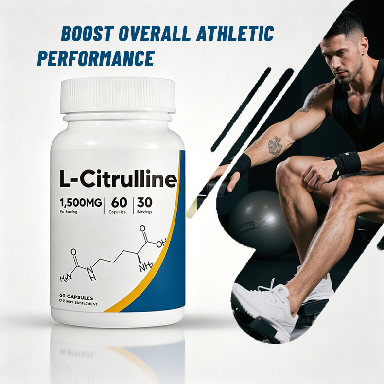 L-Citrulline kapsülleri, spor takviyesi