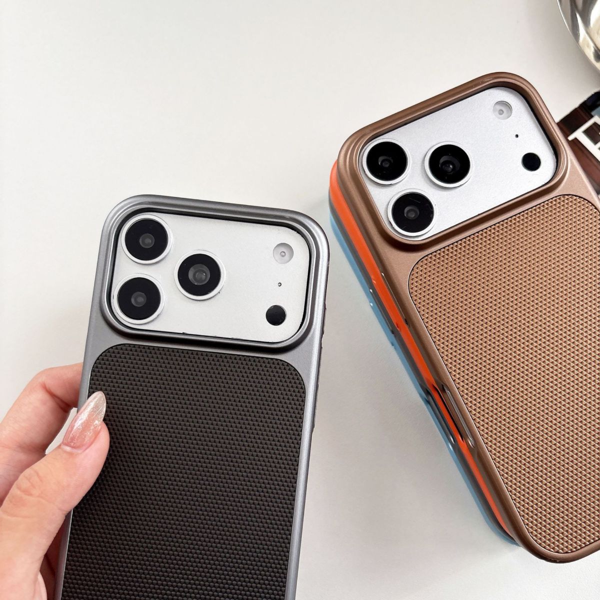 Apple iPhone 17 Pro Max elmas desenli hard kılıf, lüks