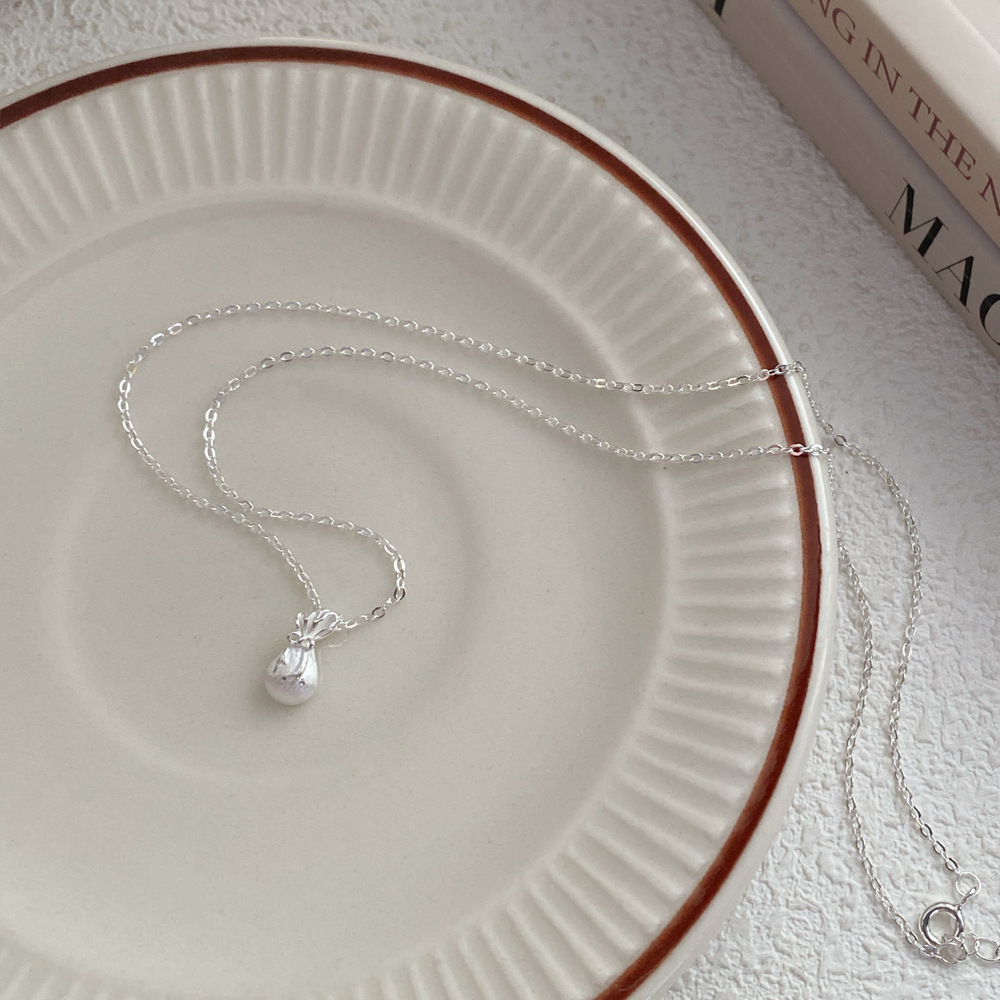 S999 Sterlingsilber Glücksbeutel Halskette Chinesischer Stil