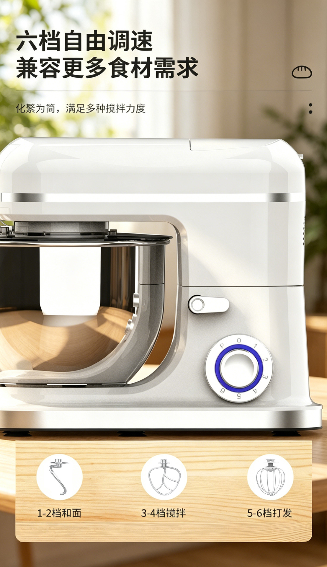 Multifunctional kitchen machine 110V, dough and sauce mixer