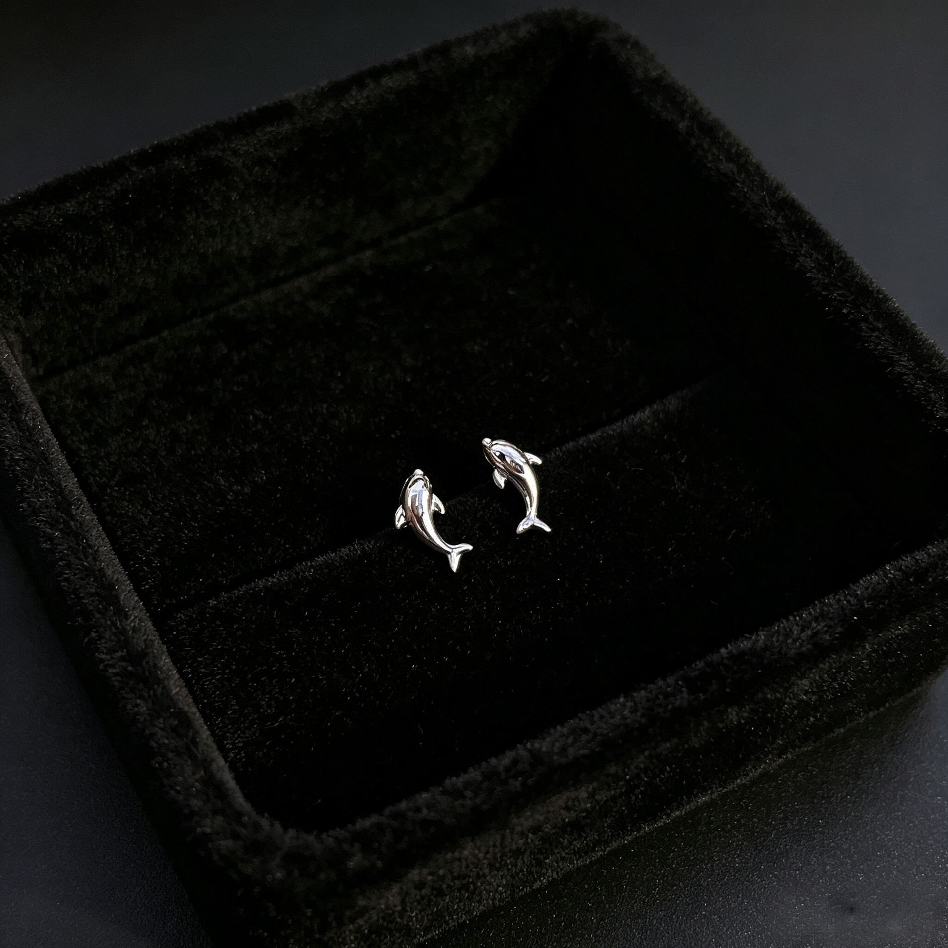 S999 Sterling Silver Zircon Stud Earrings Women