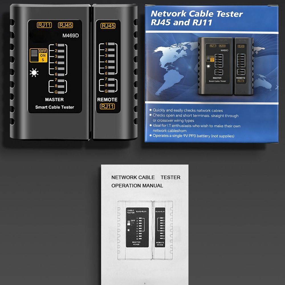 Ağ kablosu test cihazı, çok fonksiyonlu tester