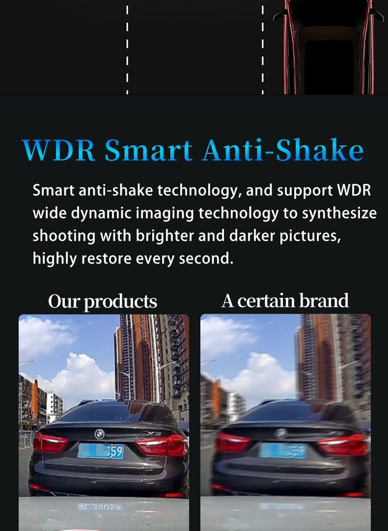 2K araç kamerası WiFi gece görüşü GPS DVR
