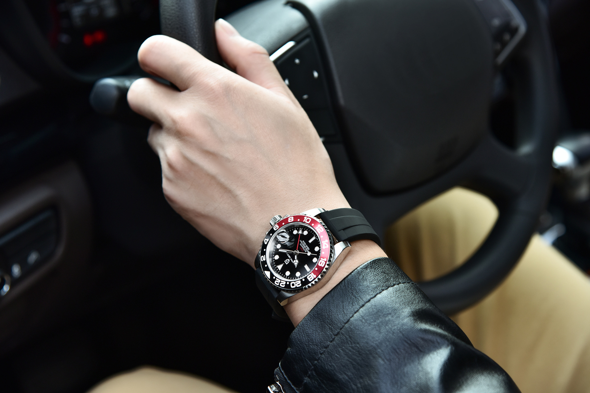 PAGANI DESIGN PD-1662 Herren-Automatikuhr, GMT, Leuchtkalender