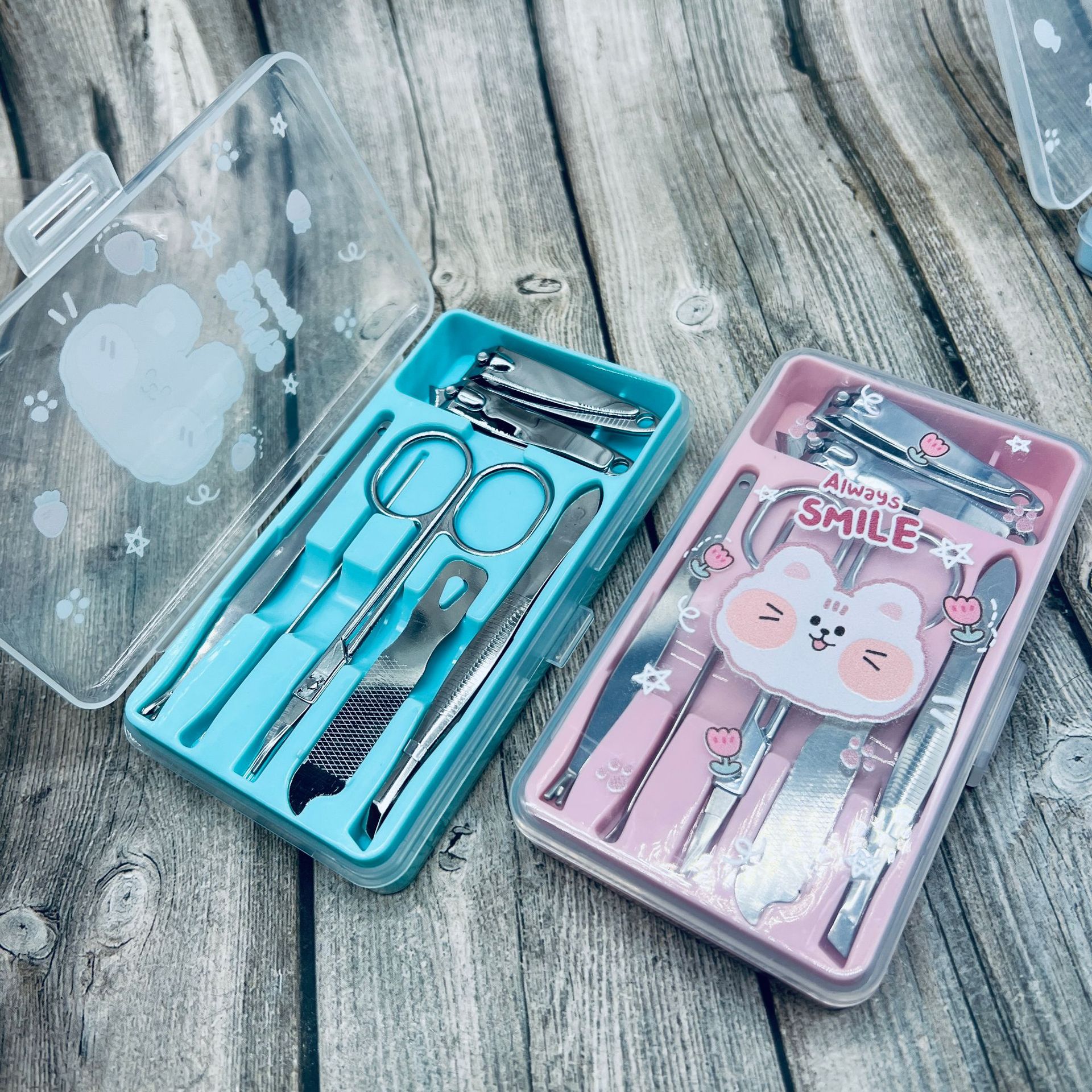 Maniküre-Set, 7-teiliges Schönheitswerkzeug mit Geschenkbox