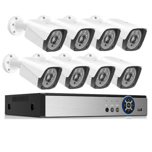 Özelleştirilmiş AHD koaksiyel tabanca kamera seti izleme CCTV seti metal kabuk su geçirmez video kaydedici isteğe bağlı
