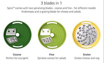 Multifunctional vegetable cutter with rotating container for cucumbers and zucchini