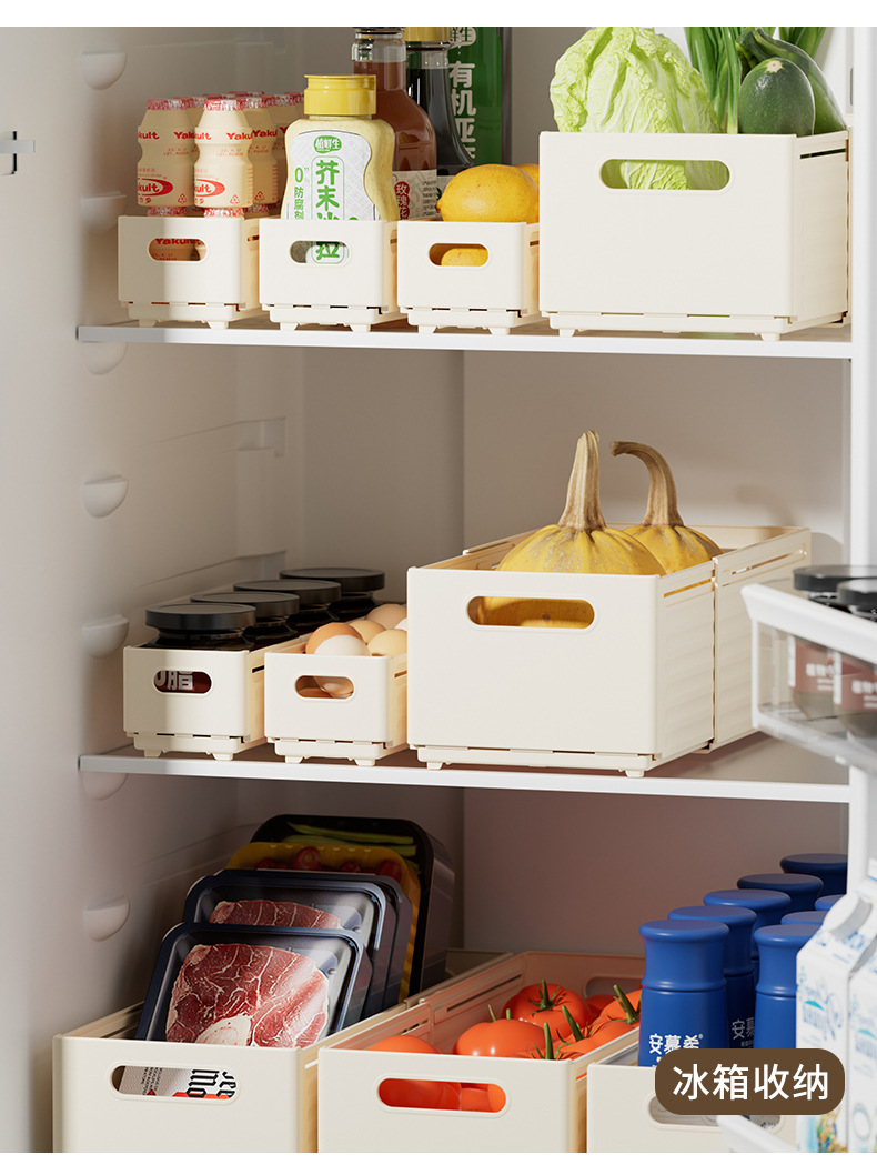 Retractable storage box, Japanese-style kitchen organizer