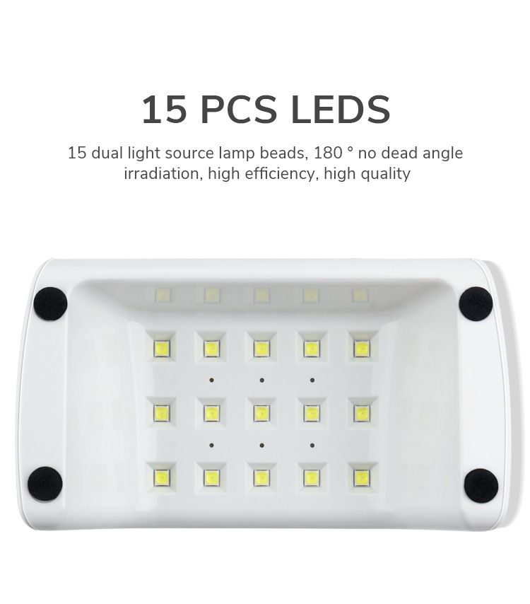 CJ-L016 portable nail lamp, USB, square design