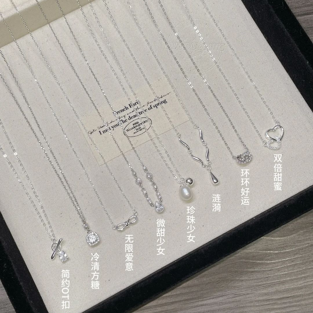 S925 gümüş inci kolye kadın, tasarımcı, minimalist