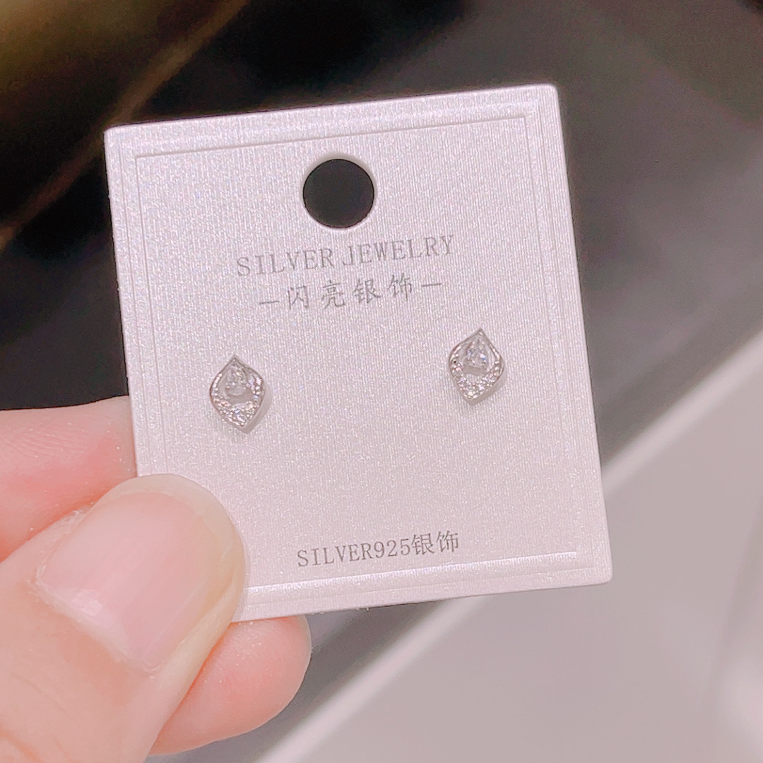 S925 Silber Damen Mini Ohrstecker, koreanischer Stil