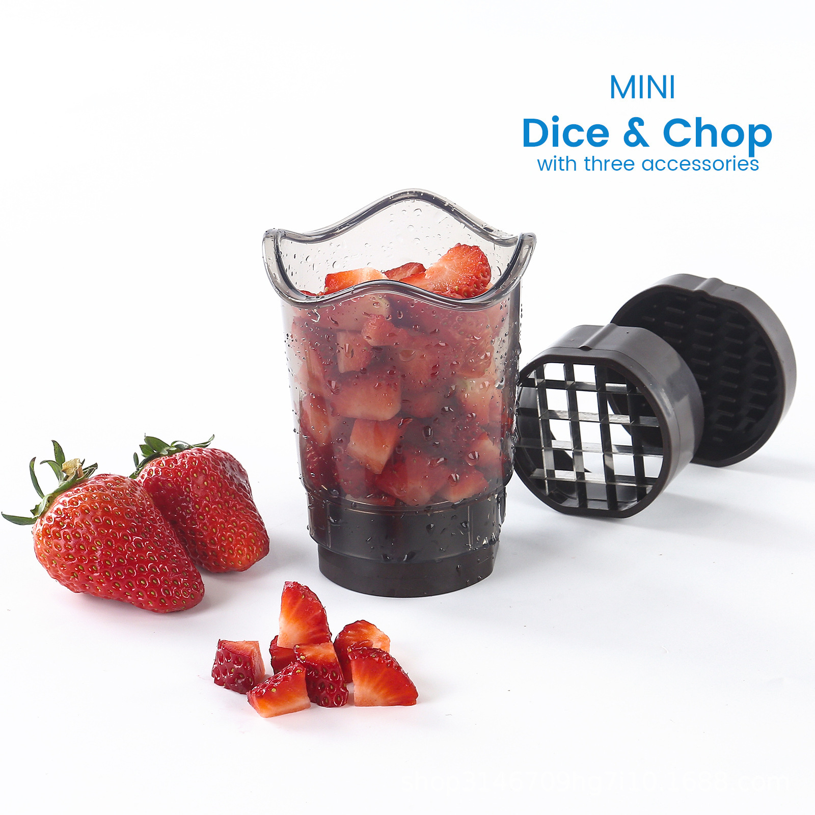 Multifunctional fruit and vegetable cutter for carrots, potatoes, strawberries