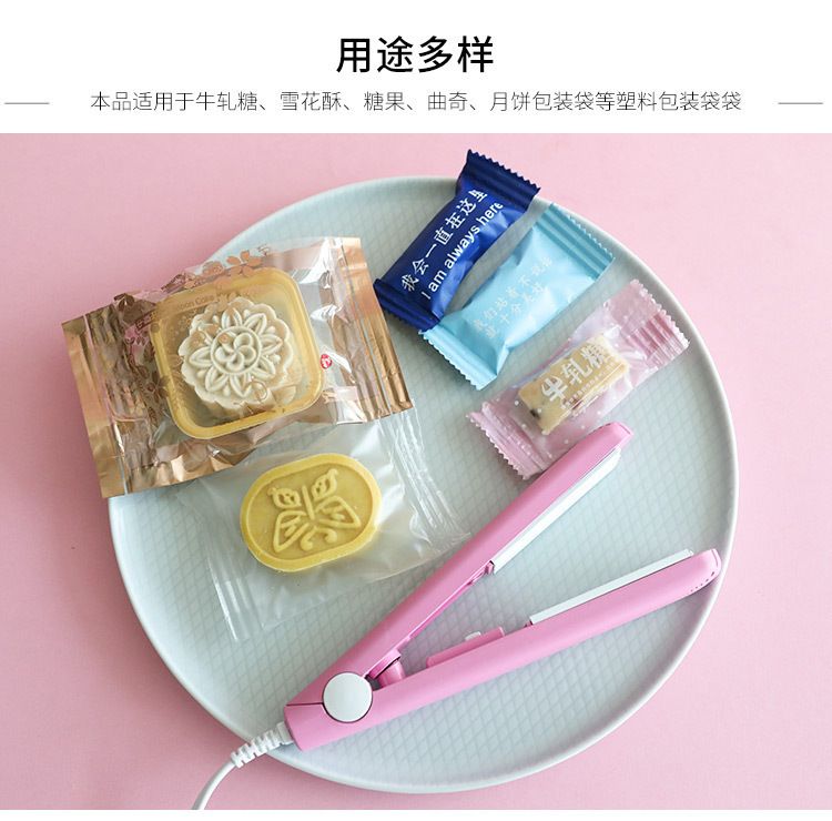 Mini impulse heat sealer for food storage bags
