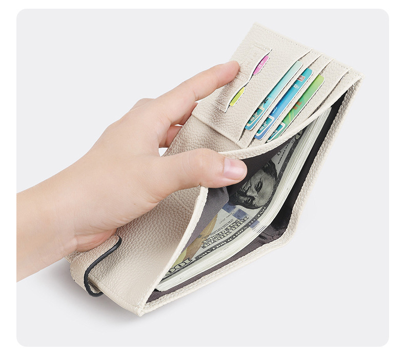 RFID-Reisepass-Tasche, multifunktional, Leder