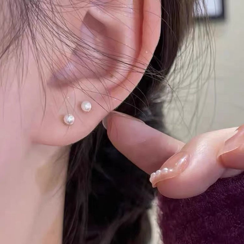 S925 sterling silver stud earrings, hypoallergenic