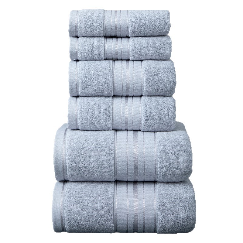 Cotton 6-Piece Towel Set Thick Bath Towels