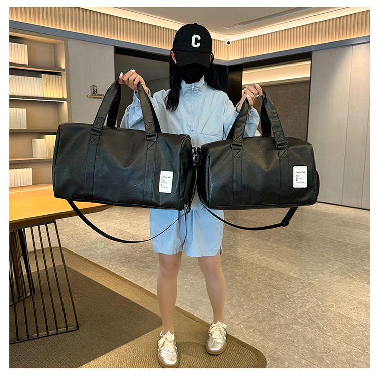 Travel bag and men's backpack with dress and shoe compartment