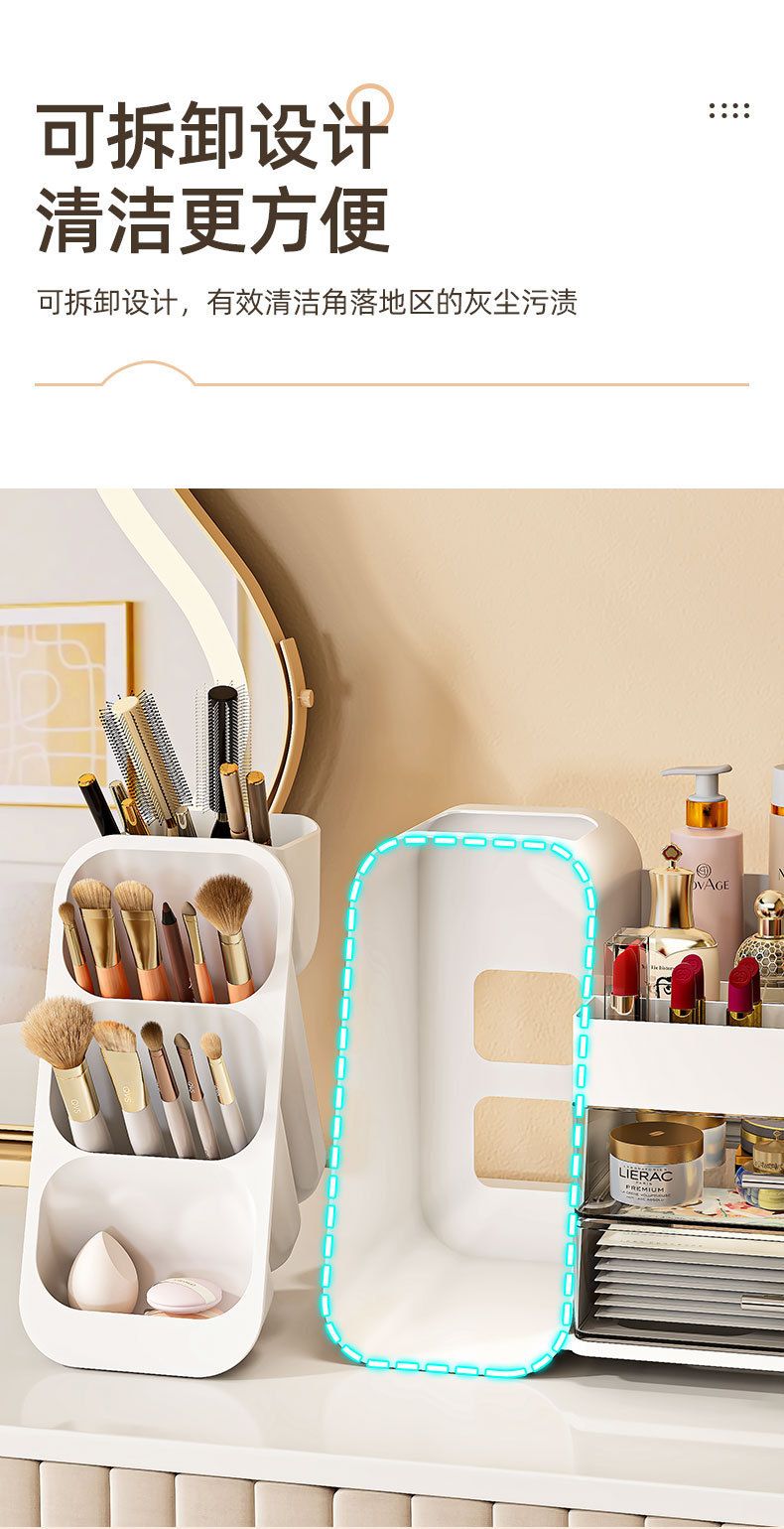 Large capacity cosmetics storage box, multifunctional organizer