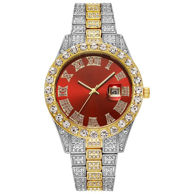 Quartz watch, steel band, roman numerals