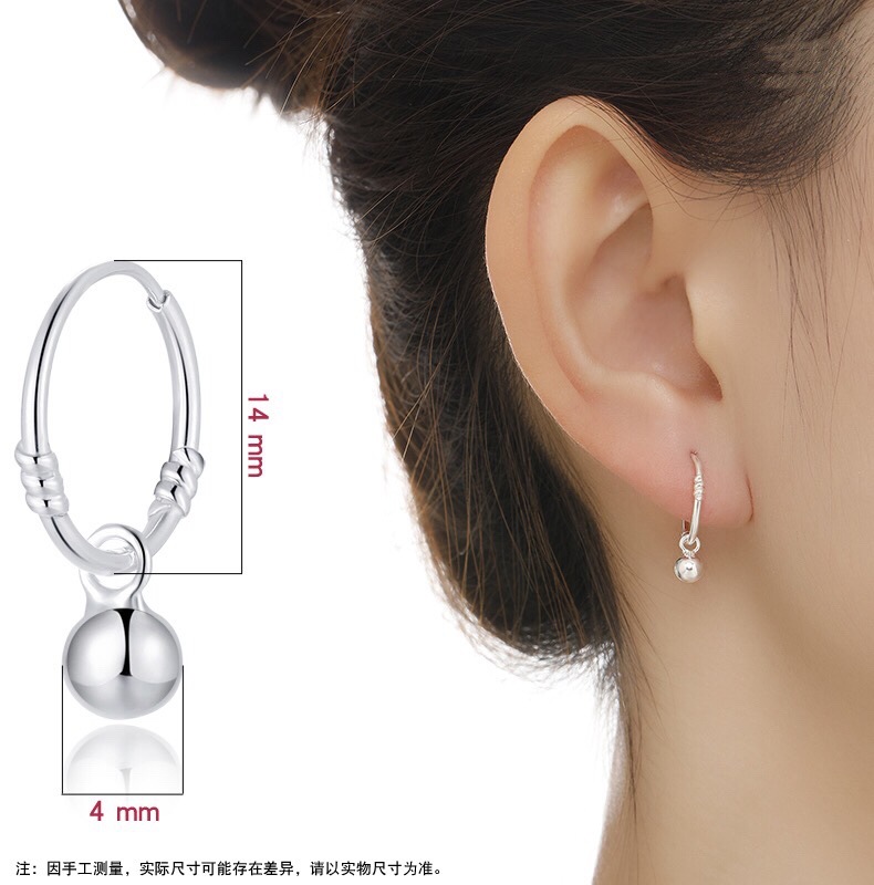 S999-Silber-Zirkonia-Ohrringe, minimalistisches Design