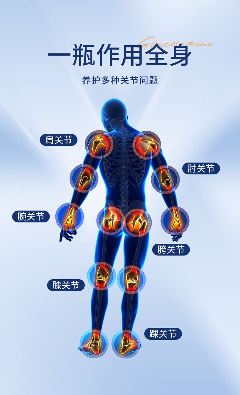 贴牌氨糖凝胶软骨素运动关节舒缓小蓝管按摩凝胶通用涂抹氨糖软膏