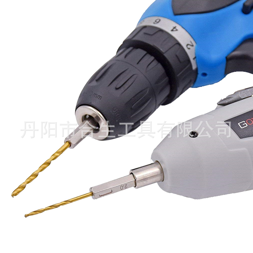 Drill bit set, titanium-coated, 13 pieces, 1.5-6.5mm