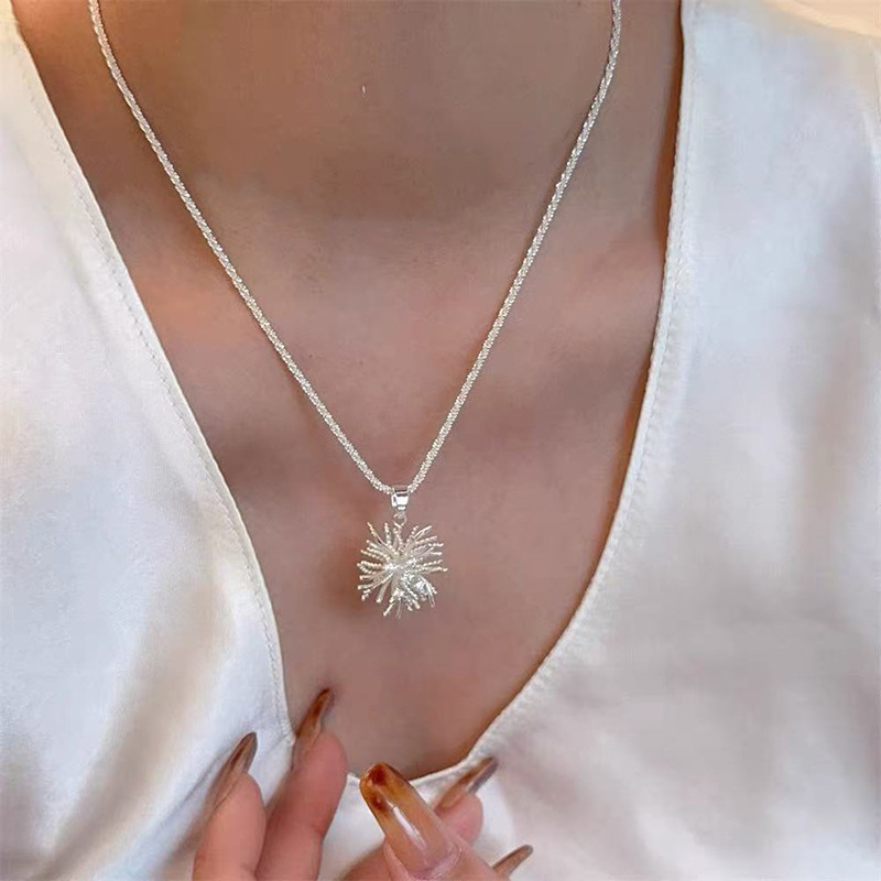 S925 Sterlingsilber Zirkonia-Halskette für Damen
