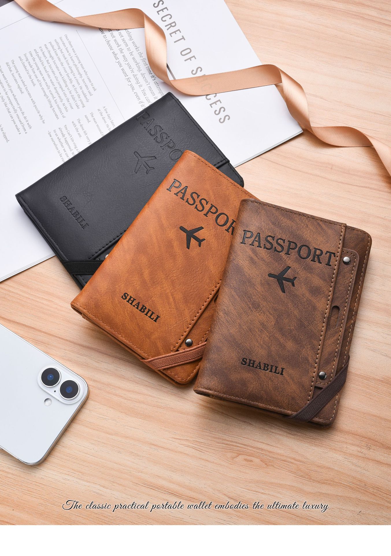 Passport holder with multi-functional storage for cards, documents and tickets