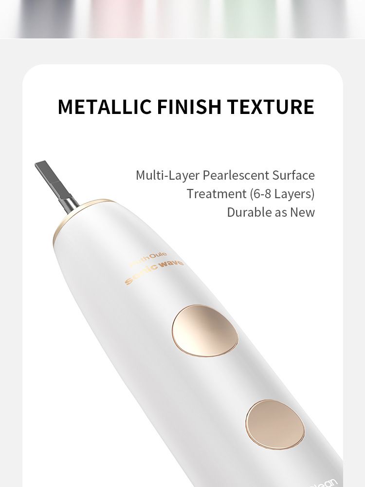 V8Pro sonic electric toothbrush with soft bristles and long battery life