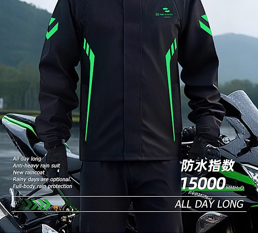 Raincoat, full body waterproof, motorcycle and bicycle use