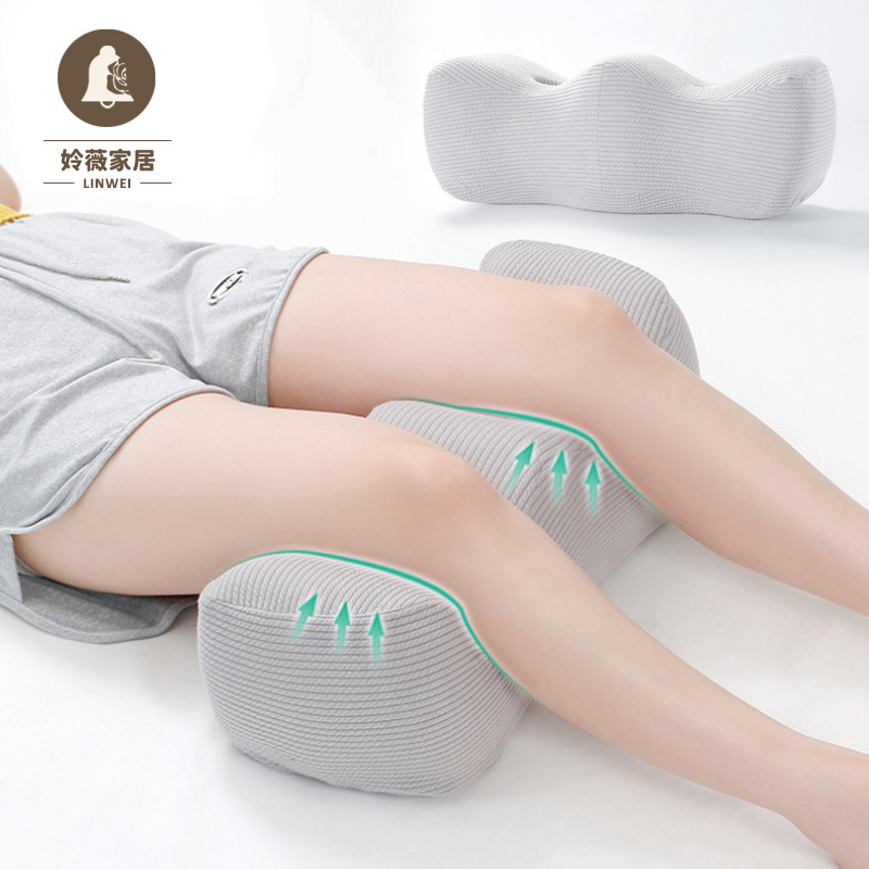 Memory foam orthopedic pillow with cervical spine support