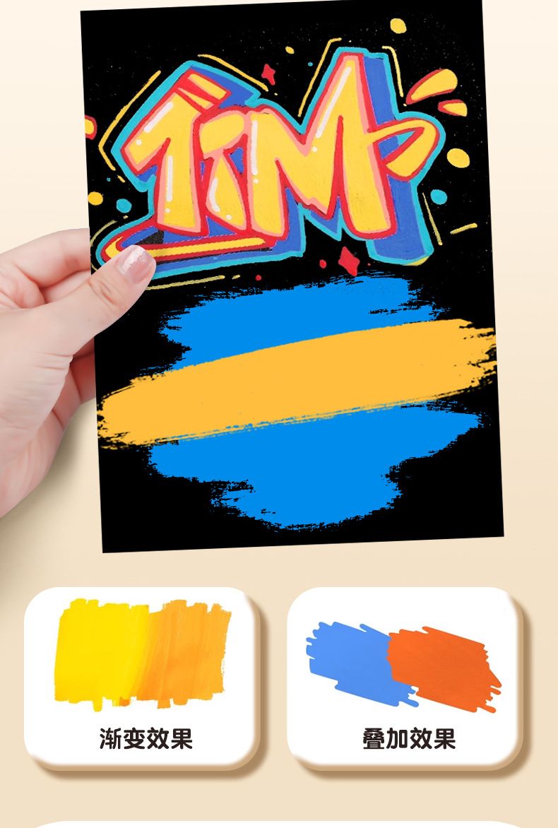 Acrylic pen set, washable, quick-drying