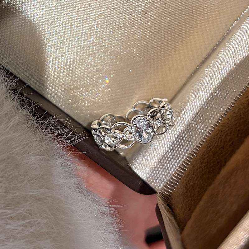 French lace ring women, vintage design