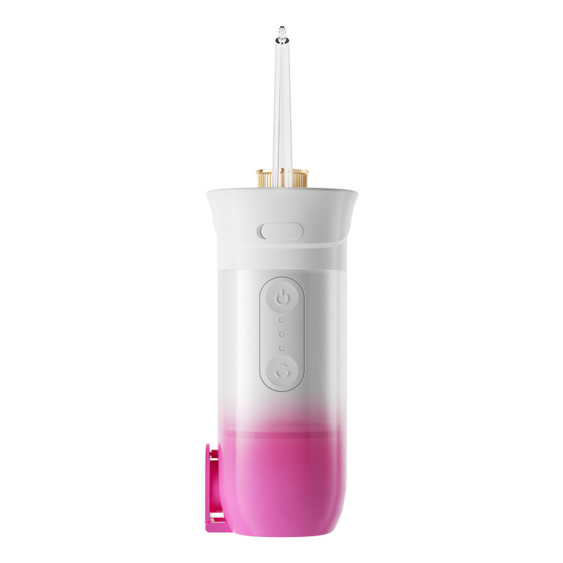 Portable electric water flosser, interdental cleaning, rechargeable, cordless