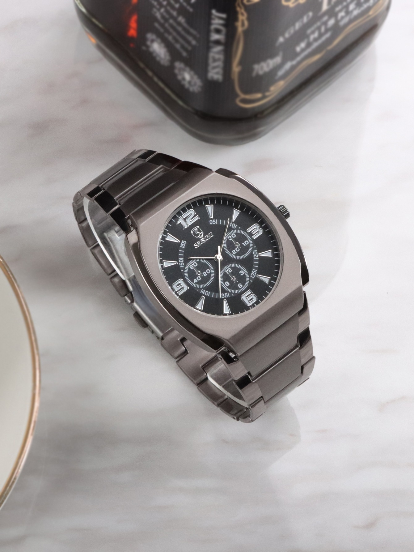 Quartz men's and women's wristwatch 2715, alloy