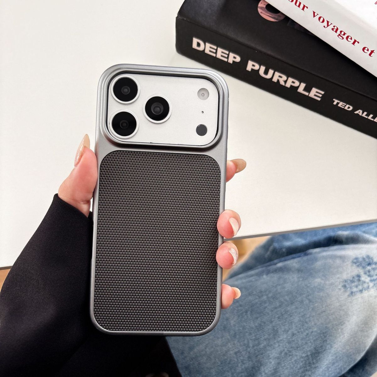Apple iPhone 17 Pro Max elmas desenli hard kılıf, lüks