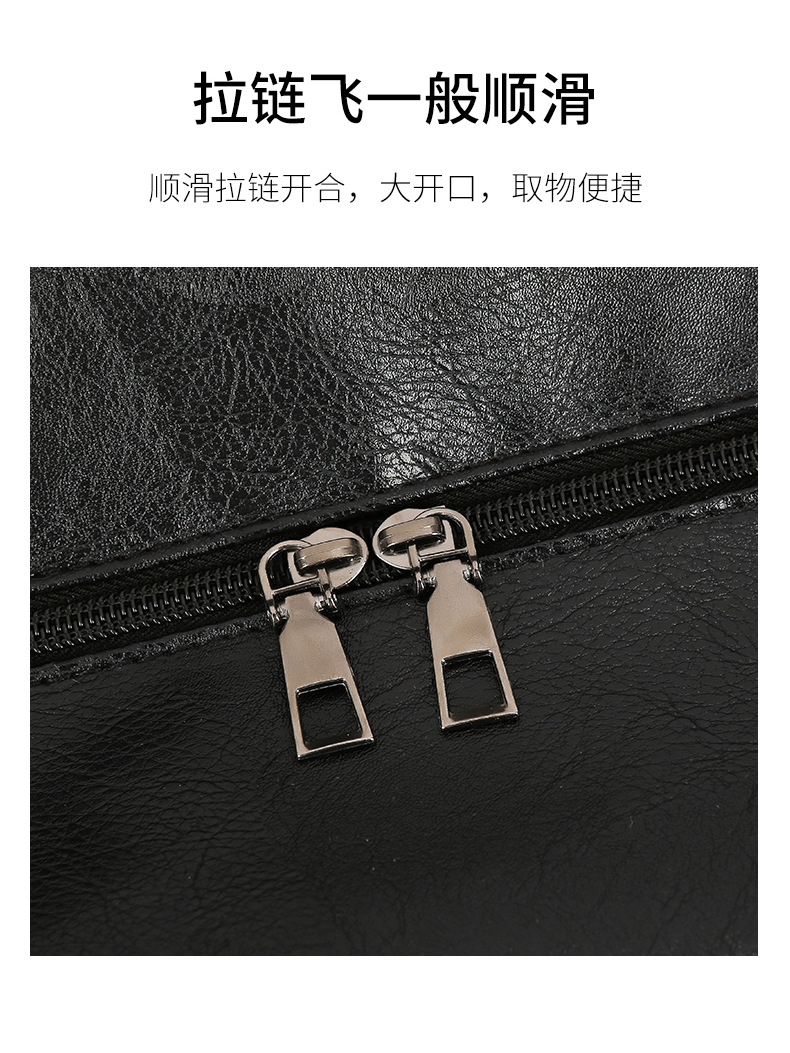 Portable travel bag, soft PU leather, multifunctional