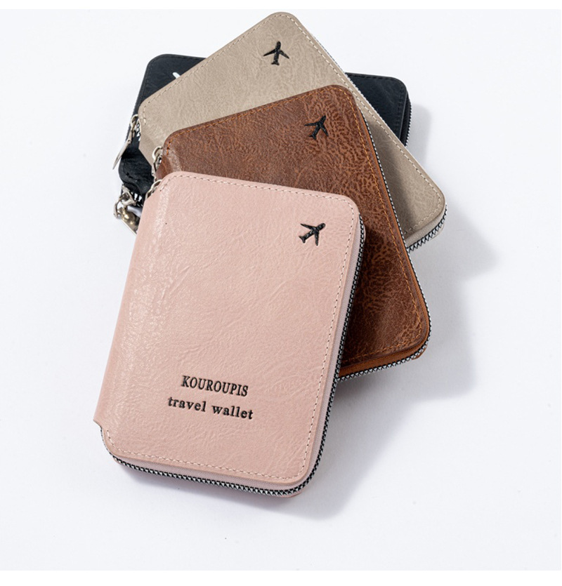 RFID passport holder with travel document storage