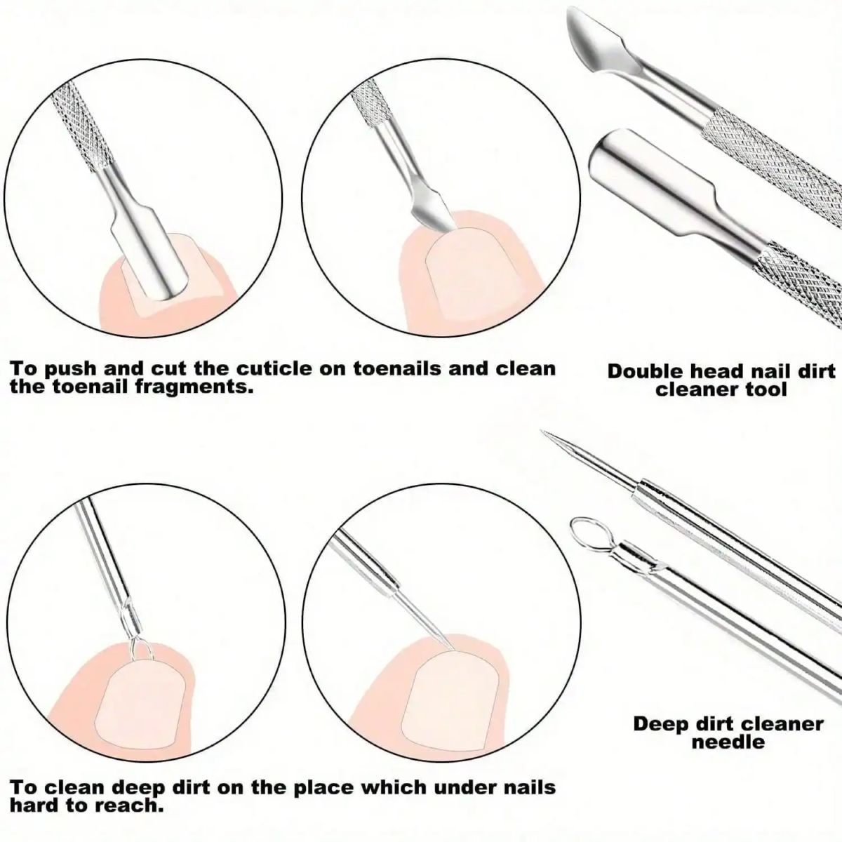 Nagelpflege-Set 5-teilig mit Werkzeugen für eingewachsene Nägel