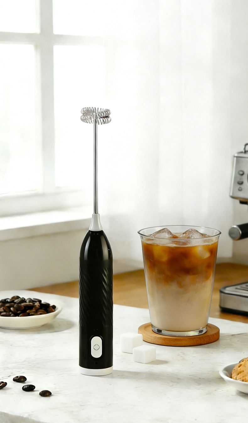Electric milk frother, 3-speed adjustable