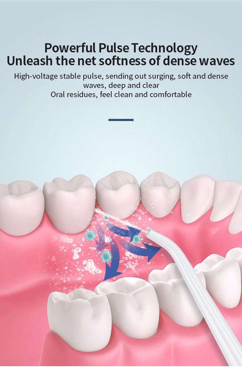 Electric teeth cleaner, portable oral irrigator