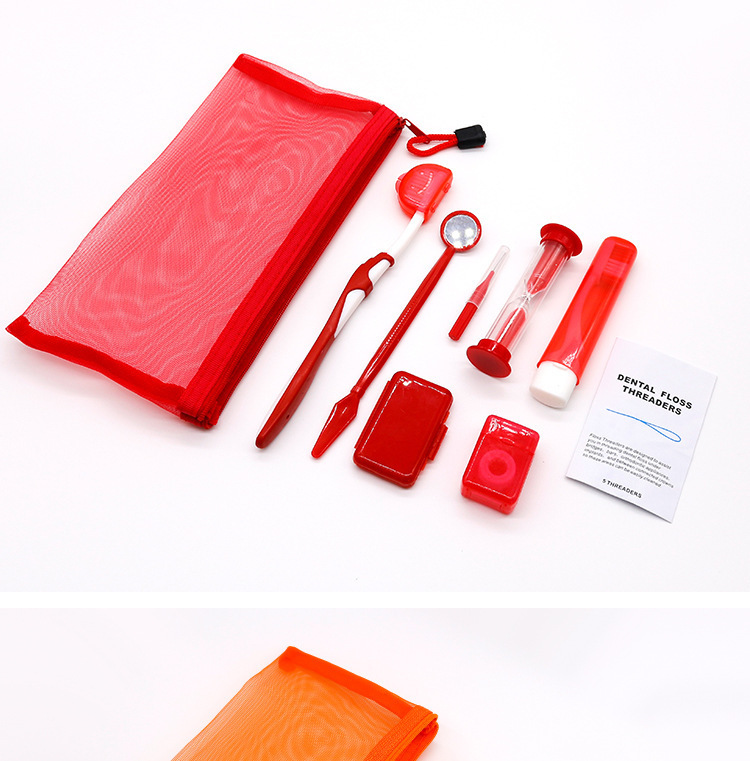 Orthodontic oral care set 8-piece dental clinic gift