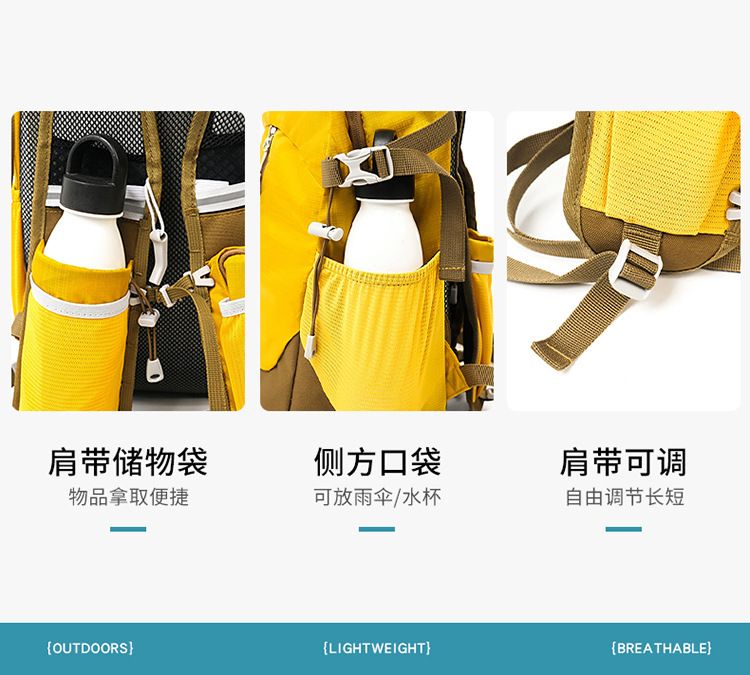 Hiking and trekking backpack, lightweight, multifunctional