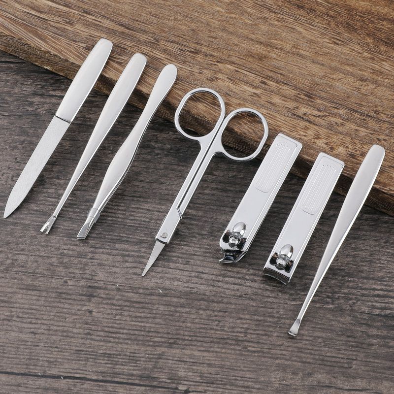 Stainless steel nail scissor set manicure pedicure