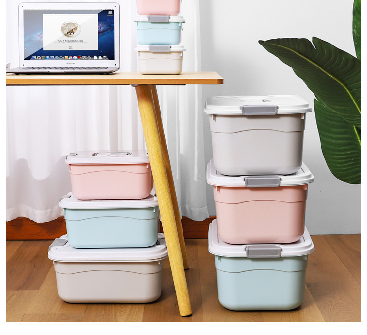 Plastic Storage Box with Lid Extra Large Portable