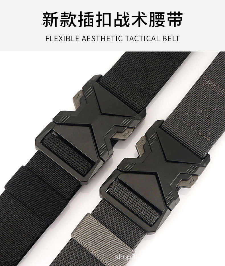 Automatic buckle belt, woven PP, tactical design